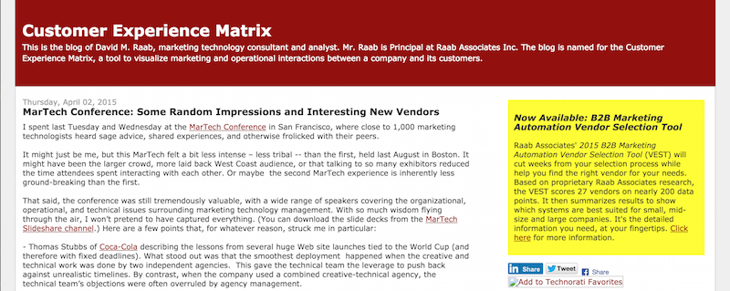 david-raab-customer-experience-matrix