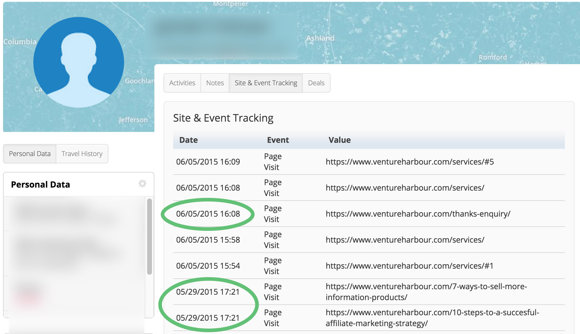 site-tracking